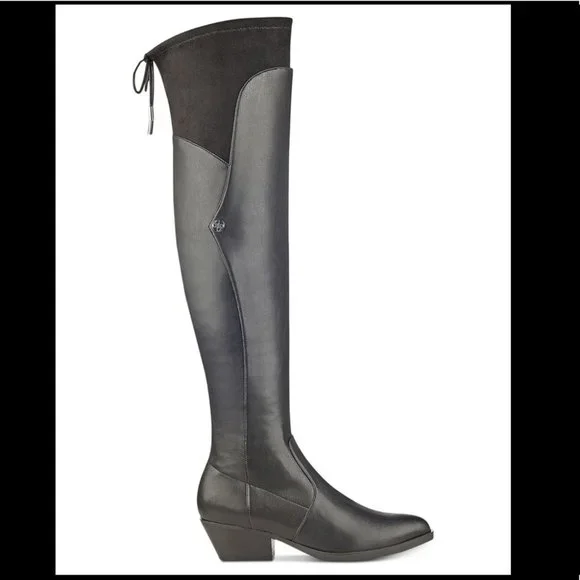 Guess Vianne Western over the knee Boots Black 6.5